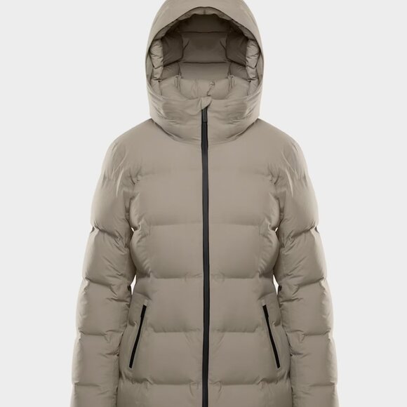 Brand New Aritzia 2025 Rainstop Superpuff Mid Modern Taupe - Picture 1 of 7